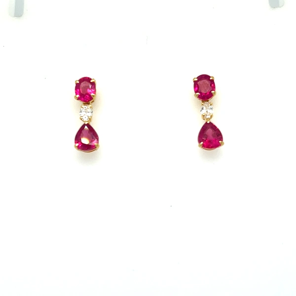 Colored Stone Earrings
